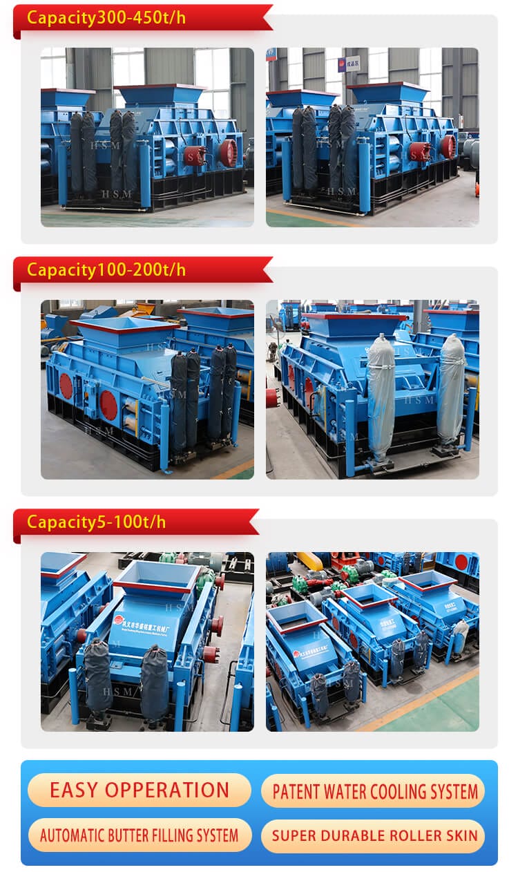 types of double roller crusher