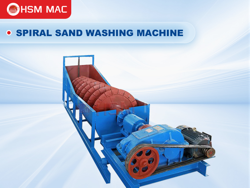Spiral sand washing machine