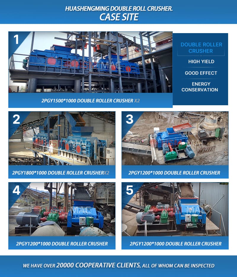 River pebble production line case site