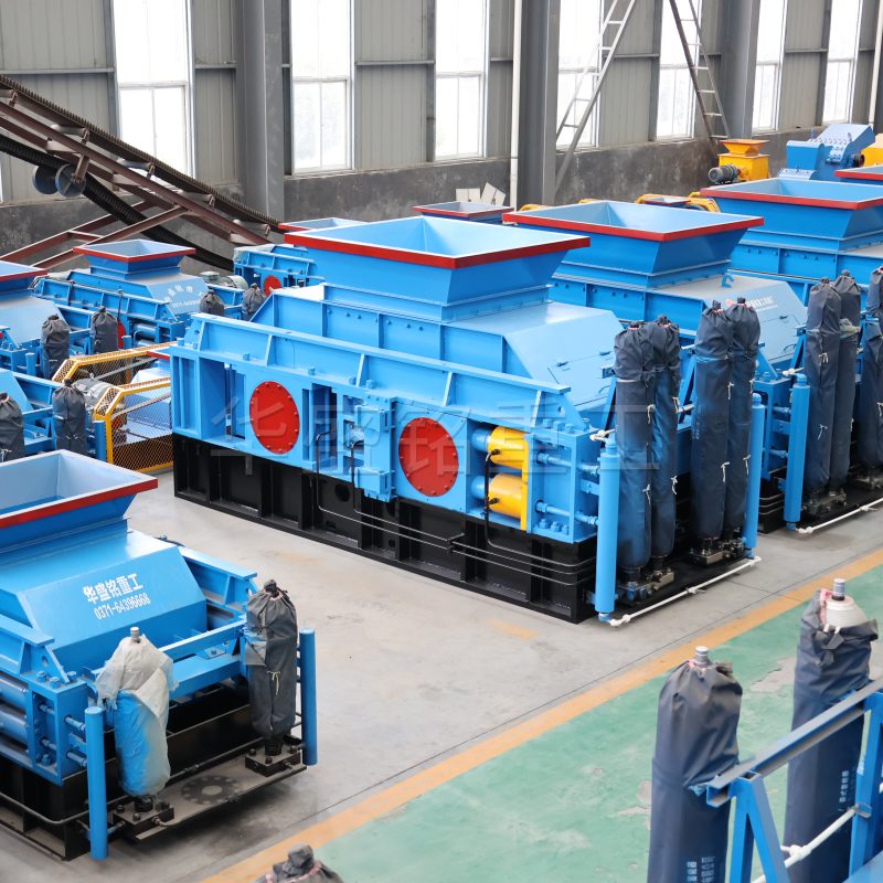 marble double roller crusher