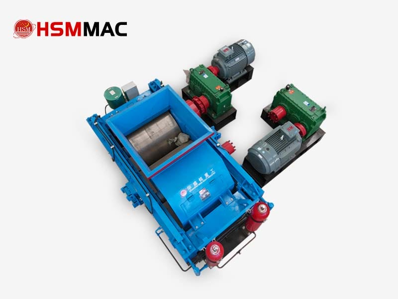 Salt mine crusher selects double roll crusher